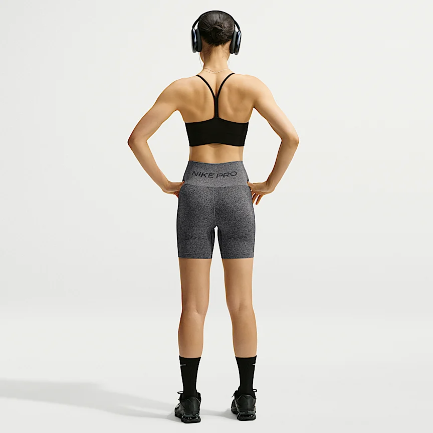 NIKE プロ シームレス — ウィメンズ Dri-FIT ハイウエスト 13cm バイカーショートパンツ - Image 5