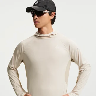 NIKE ACG "ソーラーチェイス" — メンズ Dri-FIT UV プロテクション フーデッド トレイルランニング トップス