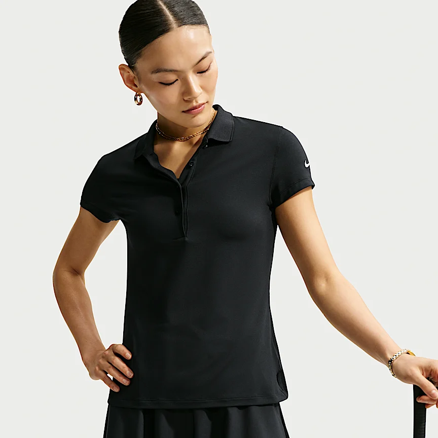 NIKE ゴルフクラブ — ウィメンズ Dri-FIT UV ショートスリーブ ゴルフポロ