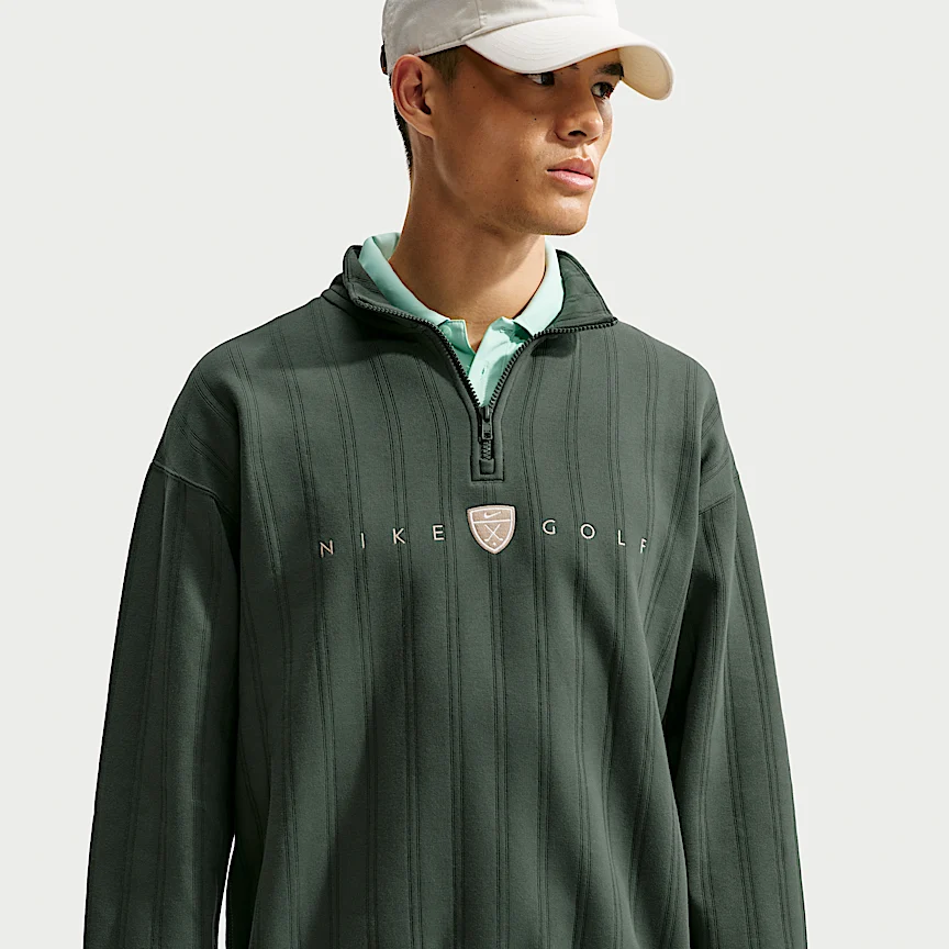 NIKE フェアウェイ フレッシュ — メンズ Therma-FIT オーバーサイズド ハーフジップ ゴルフトップス