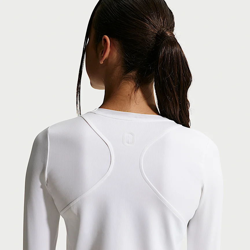 NIKE Mavn — Girls' Dri-FIT Ribbed Long-Sleeve Top - Image 2