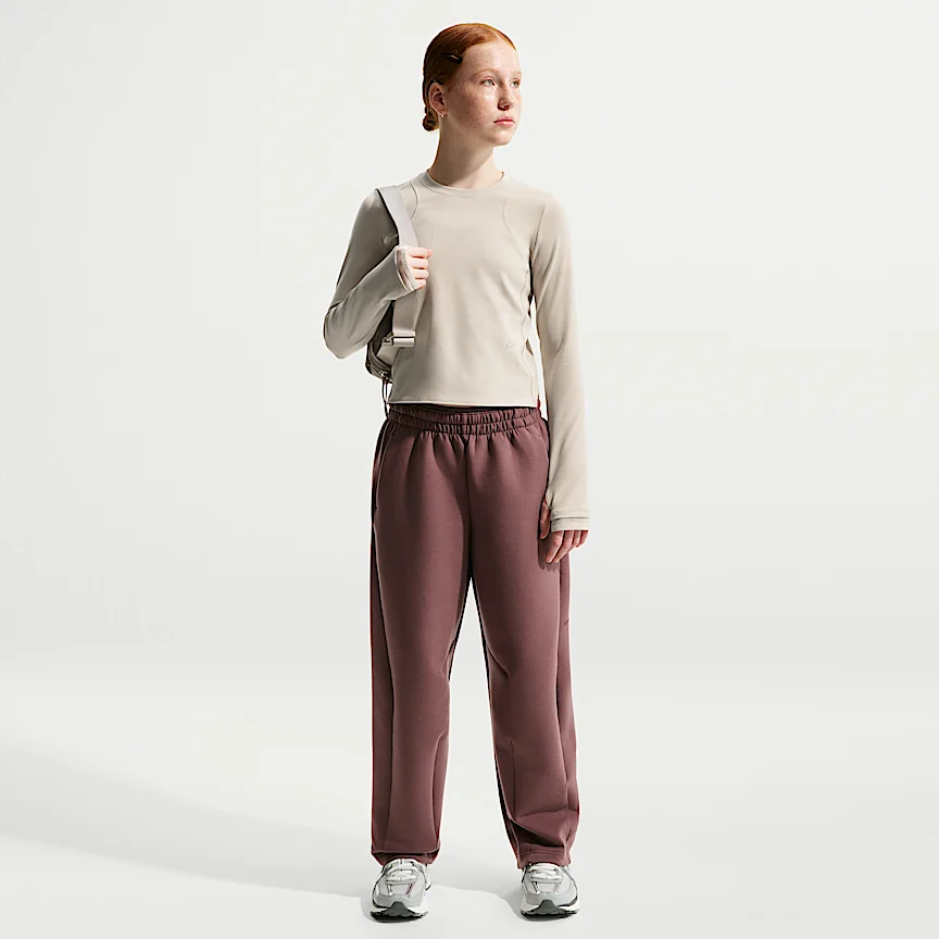 NIKE Mavn — Girls' Dri-FIT Ribbed Long-Sleeve Top - Image 4