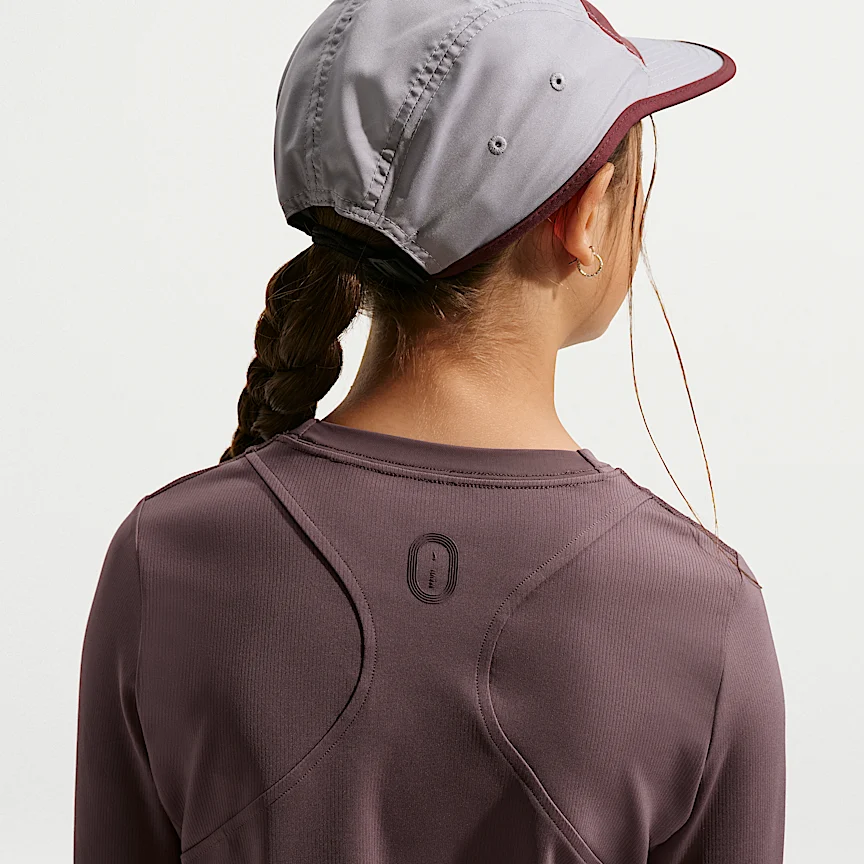 NIKE Mavn — Girls' Dri-FIT Ribbed Long-Sleeve Top - Image 2