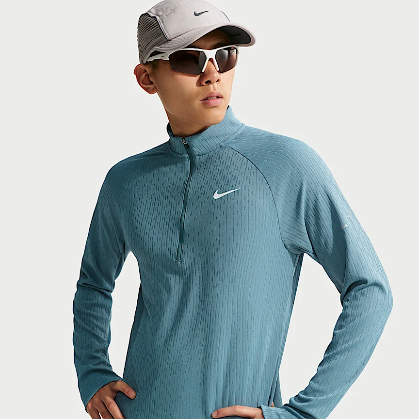 NIKE ストライド Aero-FIT — メンズ ハーフジップ ミッドレイヤー