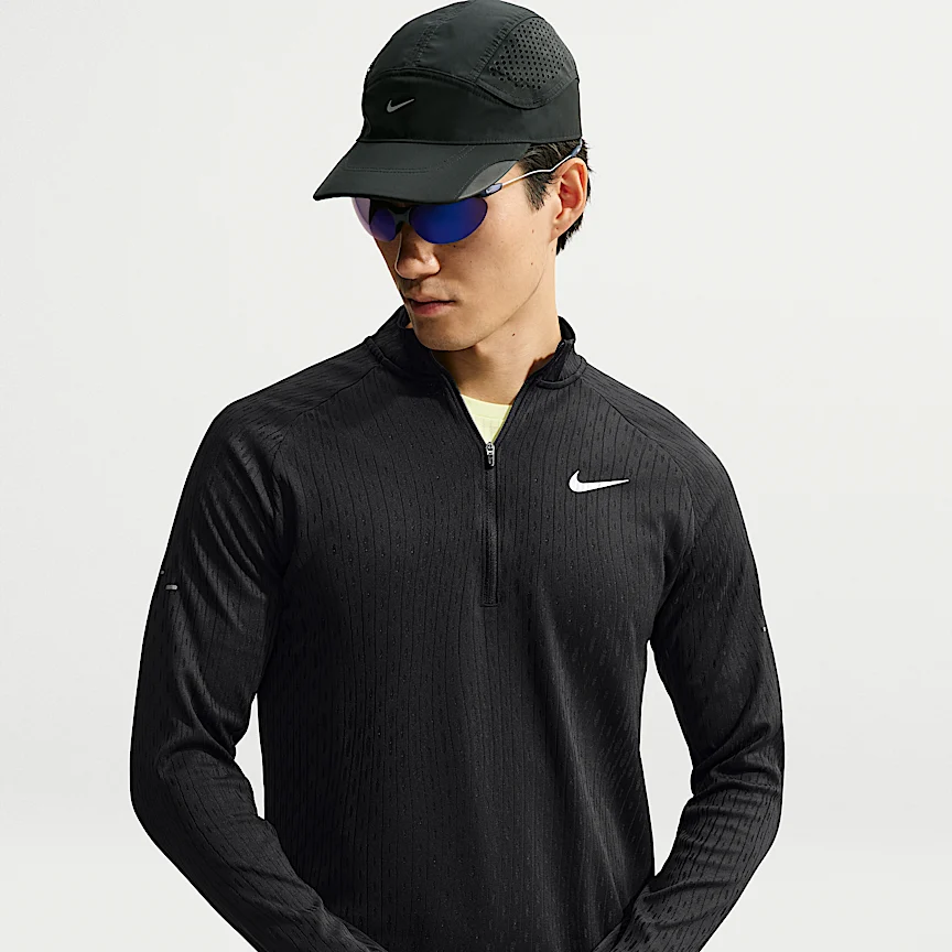 NIKE ストライド Aero-FIT — メンズ ハーフジップ ミッドレイヤー