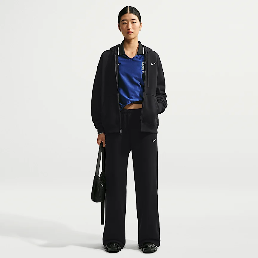 NIKE スタジオ フリース ミディアムウェイト — ウィメンズ オーバーサイズド フルジップ パーカー - Image 4