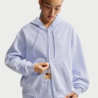 NIKE スタジオ フリース ミディアムウェイト — ウィメンズ オーバーサイズド フルジップ パーカー