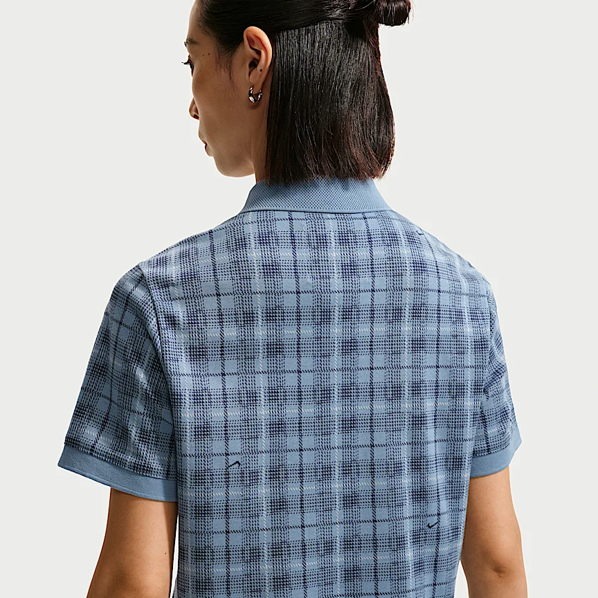 NIKE フェアウェー フレッシュ — ウィメンズ Dri-FIT タータン ゴルフポロシャツ - Image 2