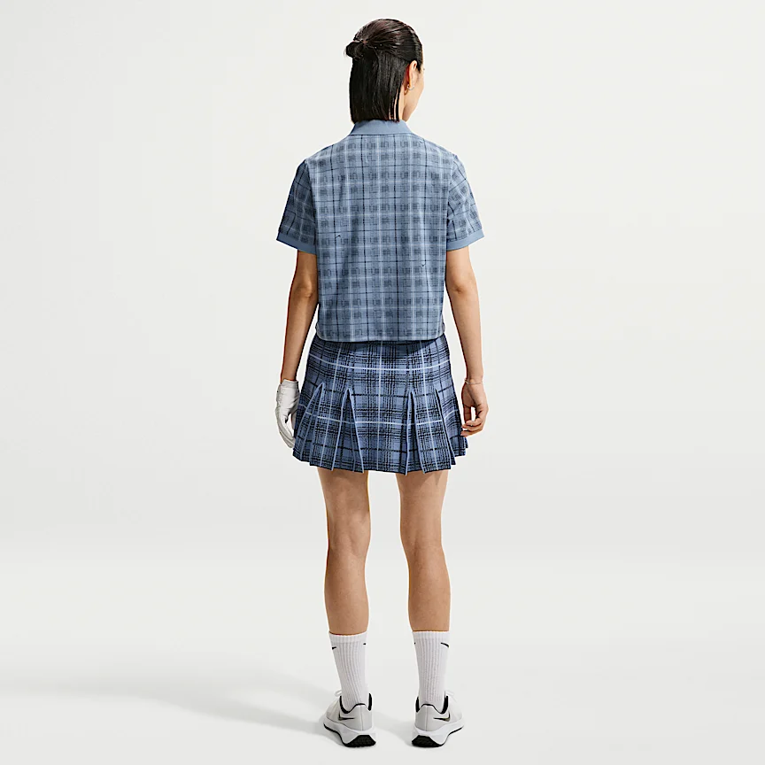 NIKE フェアウェー フレッシュ — ウィメンズ Dri-FIT タータン ゴルフポロシャツ - Image 5