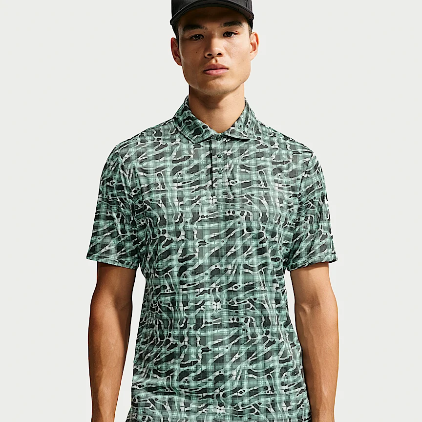NIKE パー — メンズ Dri-FIT タータン カモ プリント ゴルフポロ