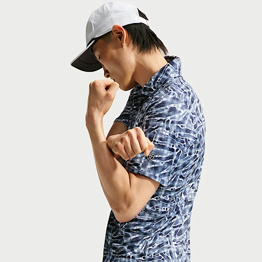 NIKE パー — メンズ Dri-FIT タータン カモ プリント ゴルフポロ - Image 3