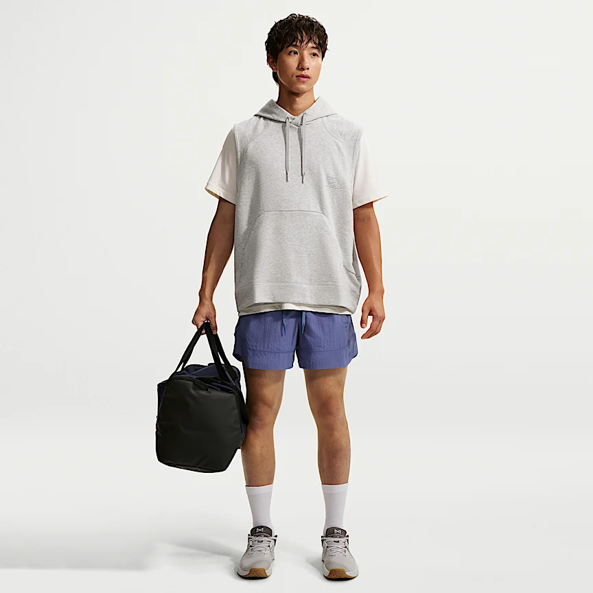 NIKE N.A.C. — メンズ Dri-FIT フリース スリーブレス トレーニング パーカー - Image 4