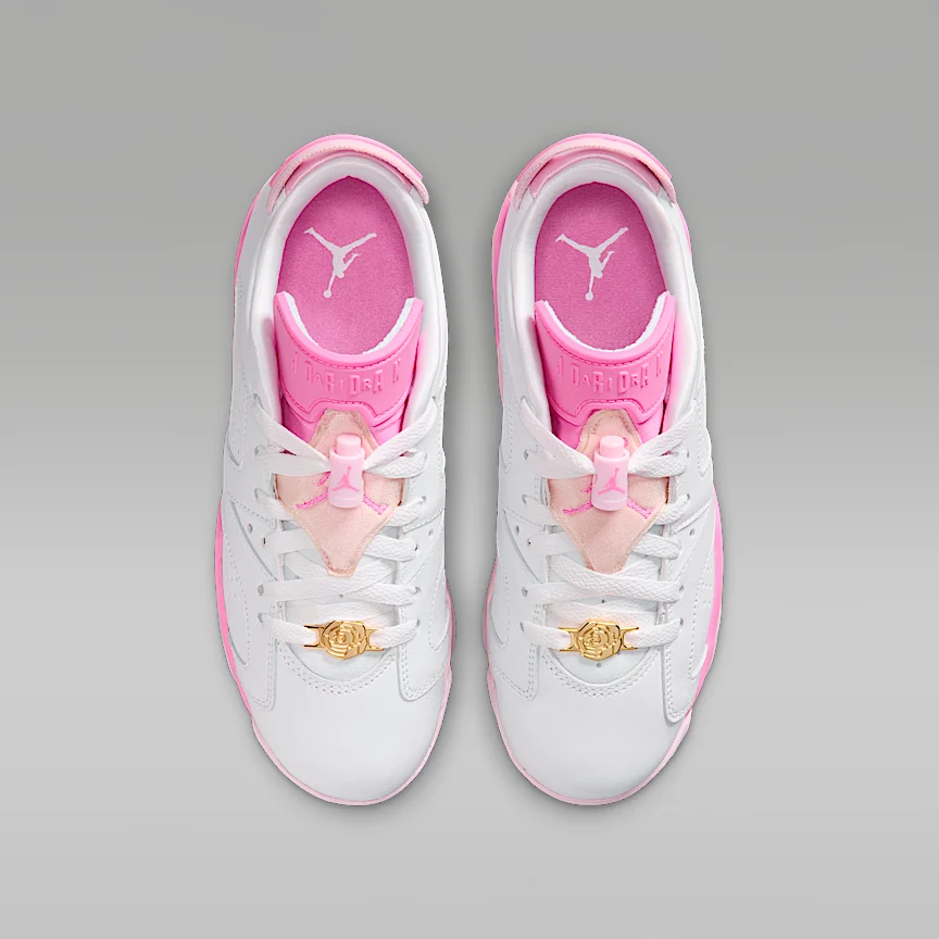 NIKE エア ジョーダン 6 レトロ LOW "China Rose" — ジュニア シューズ - Image 4