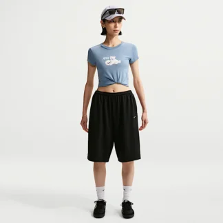 NIKE スポーツウェア — ウィメンズ オーバーサイズド ミッドライズド フレンチ テリー バミューダ ショートパンツ