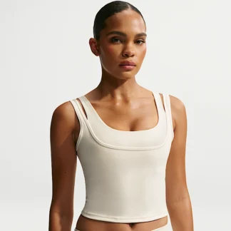 NIKE NikeSKIMS Matte — ウィメンズ ダブルストラップ スクープ タンクトップ
