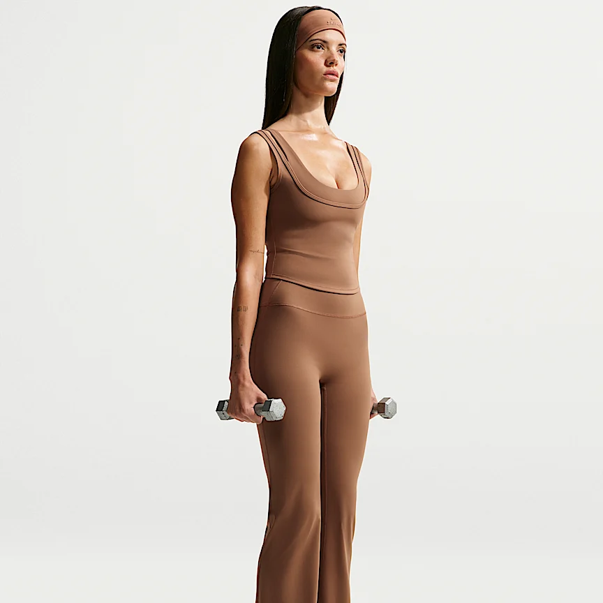 NIKE NikeSKIMS Matte — Women's High-Waisted Slim Flared Leggings - Image 4