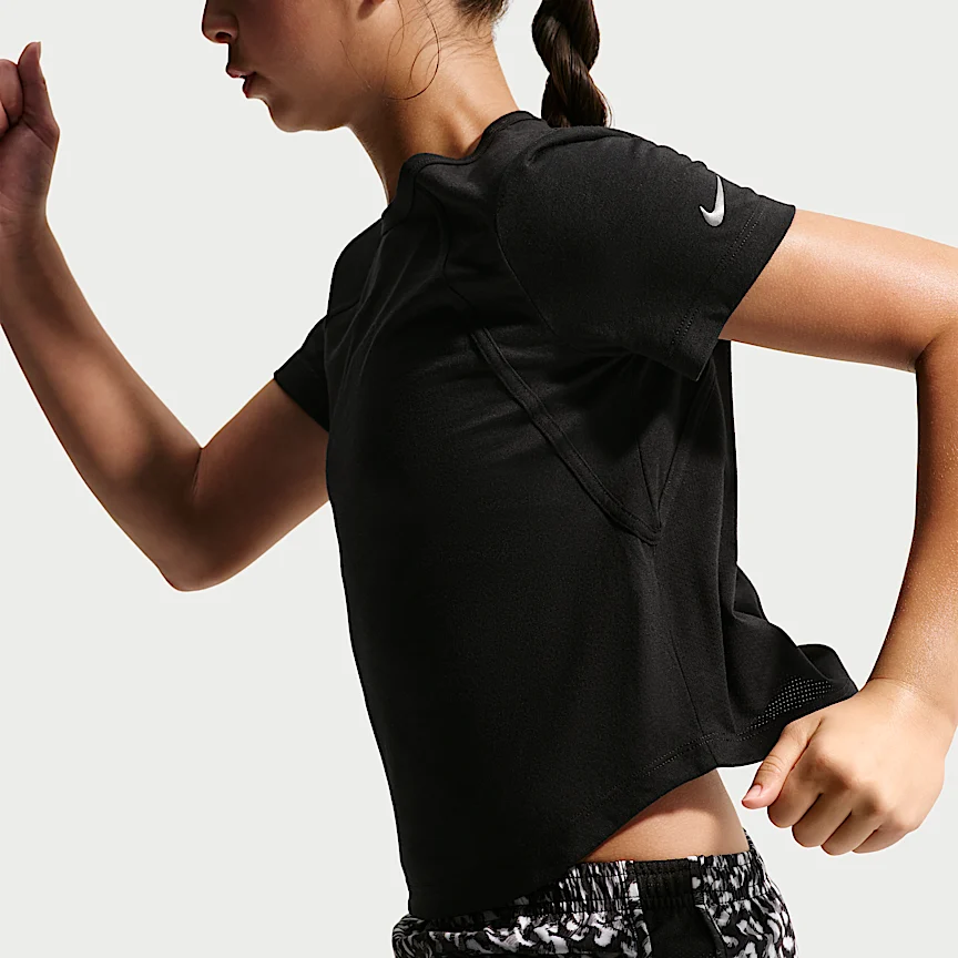 NIKE Tempo — Big Kids' (Girls') Dri-FIT Short-Sleeve Top - Image 3