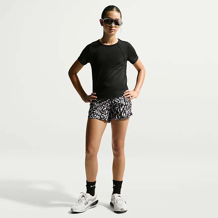 NIKE Tempo — Big Kids' (Girls') Dri-FIT Short-Sleeve Top - Image 4