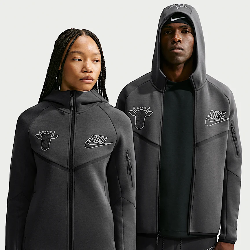 NIKE Tech x Wagyu — Men's Fleece Full-Zip Hoodie