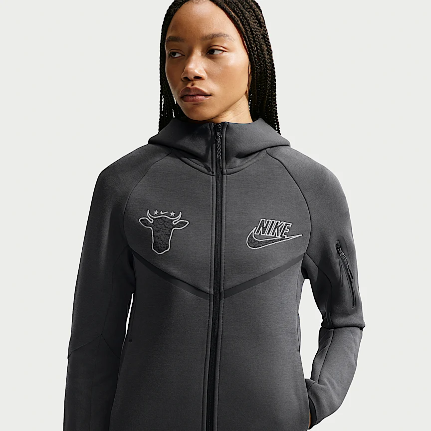 NIKE Tech x Wagyu — Men's Fleece Full-Zip Hoodie - Image 2