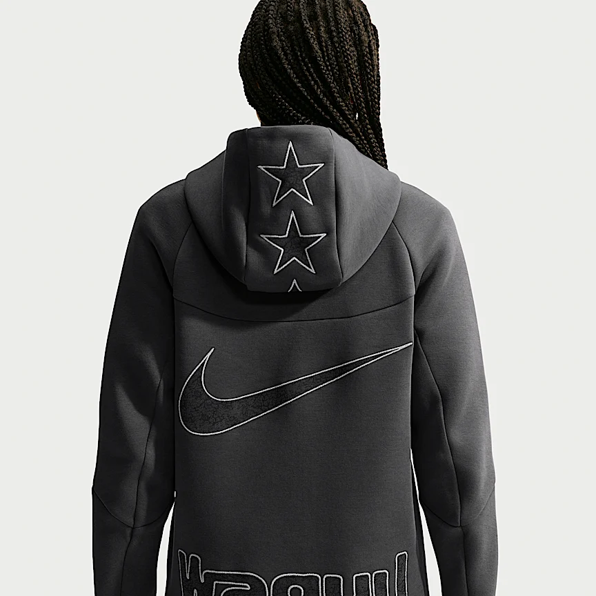 NIKE Tech x Wagyu — Men's Fleece Full-Zip Hoodie - Image 4