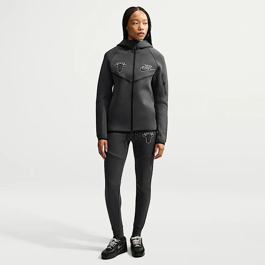 NIKE Tech x Wagyu — Men's Fleece Full-Zip Hoodie - Image 6