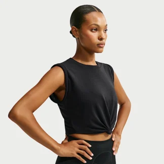 NIKE NikeSKIMS パフォーマンス コットンブレンド — ウィメンズ クロップド ツイスト タンクトップ