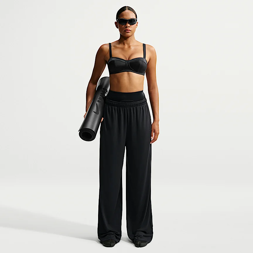 NIKE NikeSKIMS Satin Shine — Women's Padded Picot Sports Bra - Image 4