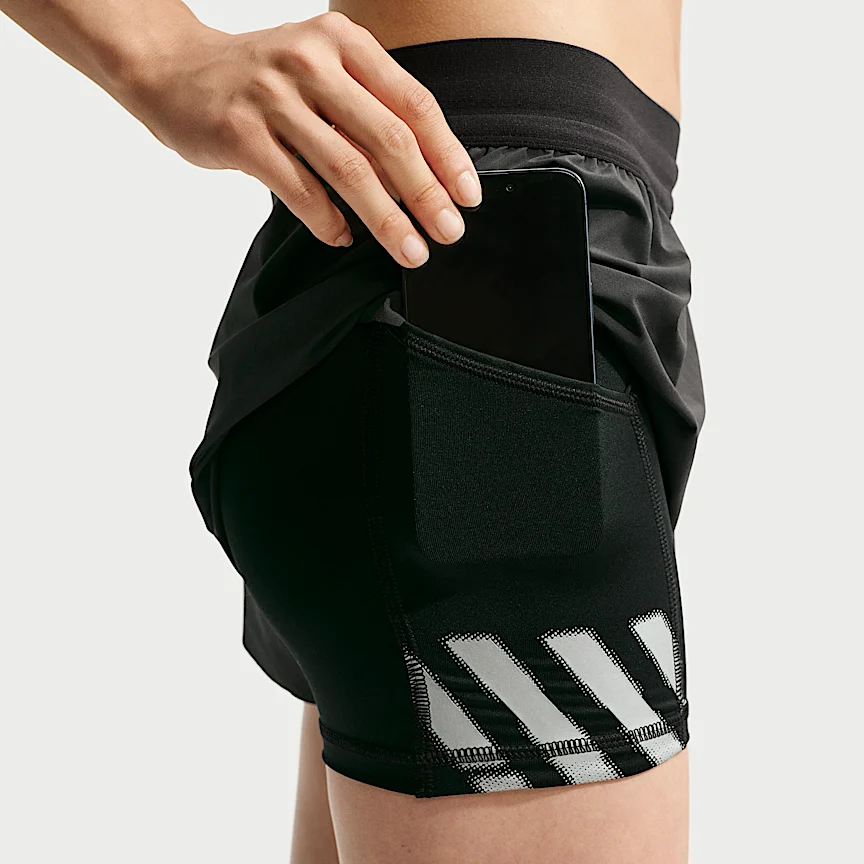 NIKE スウィフト — ウィメンズ Dri-FIT ミッドライズ 2イン1 ランニングショートパンツ - Image 6