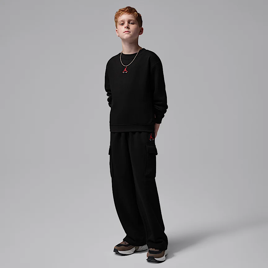 NIKE ジョーダン — ジュニア ブルックリン フレンチテリー クルーネック - Image 6