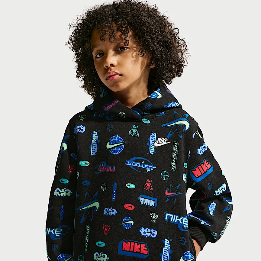 NIKE スポーツウェア — リトルキッズ ブランドアンバサダー プリント プルオーバー パーカー
