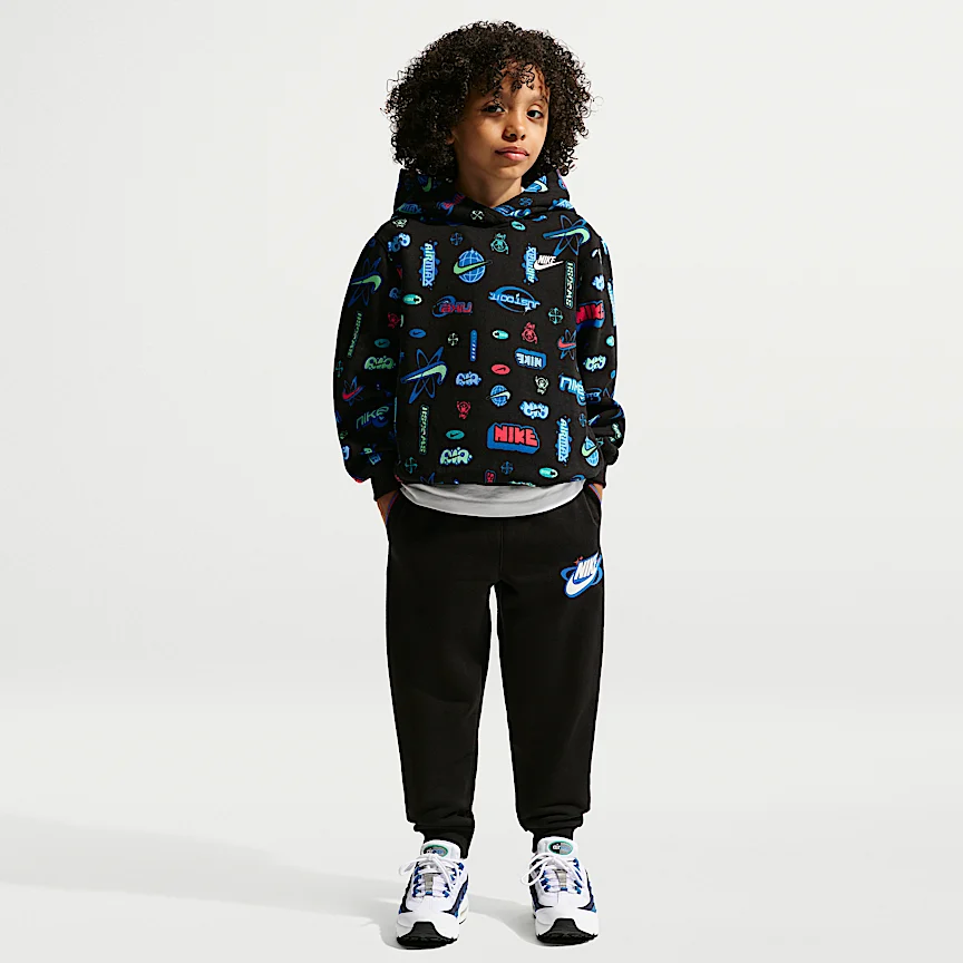 NIKE スポーツウェア — リトルキッズ ブランドアンバサダー プリント プルオーバー パーカー - Image 4