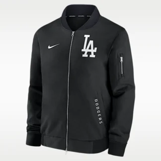 NIKE ロサンゼルス ドジャース オーセンティック コレクション ダグアウト — メンズ ナイキ MLB フルジップ ボンバージャケット