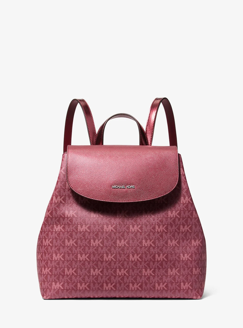 Michael Kors MAYA フラップ バックパック ミディアム - MKシグネチャー