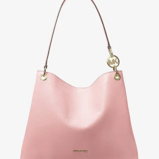 Michael Kors CHRISTINA ぺブルレザー トリプルガセット ショルダートート ラージ