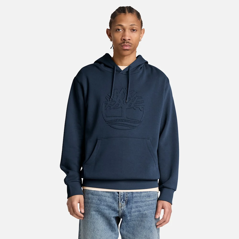 Timberland Модны логотой, хөвөн дотортой эрэгтэй юүдэнтэй цамц