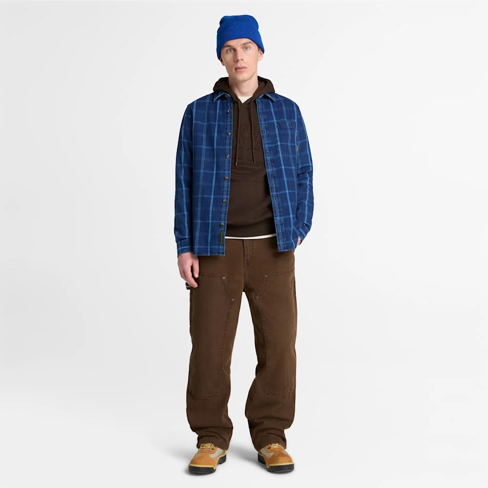 Timberland Модны логотой, хөвөн гогцоо дотортой эрэгтэй юүдэнтэй цамц - Image 2
