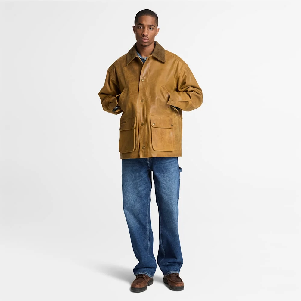 Timberland レザー フィールド コート メンズ - Image 2