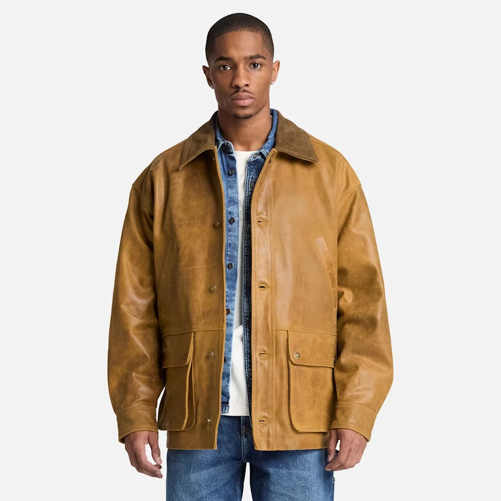 Timberland レザー フィールド コート メンズ