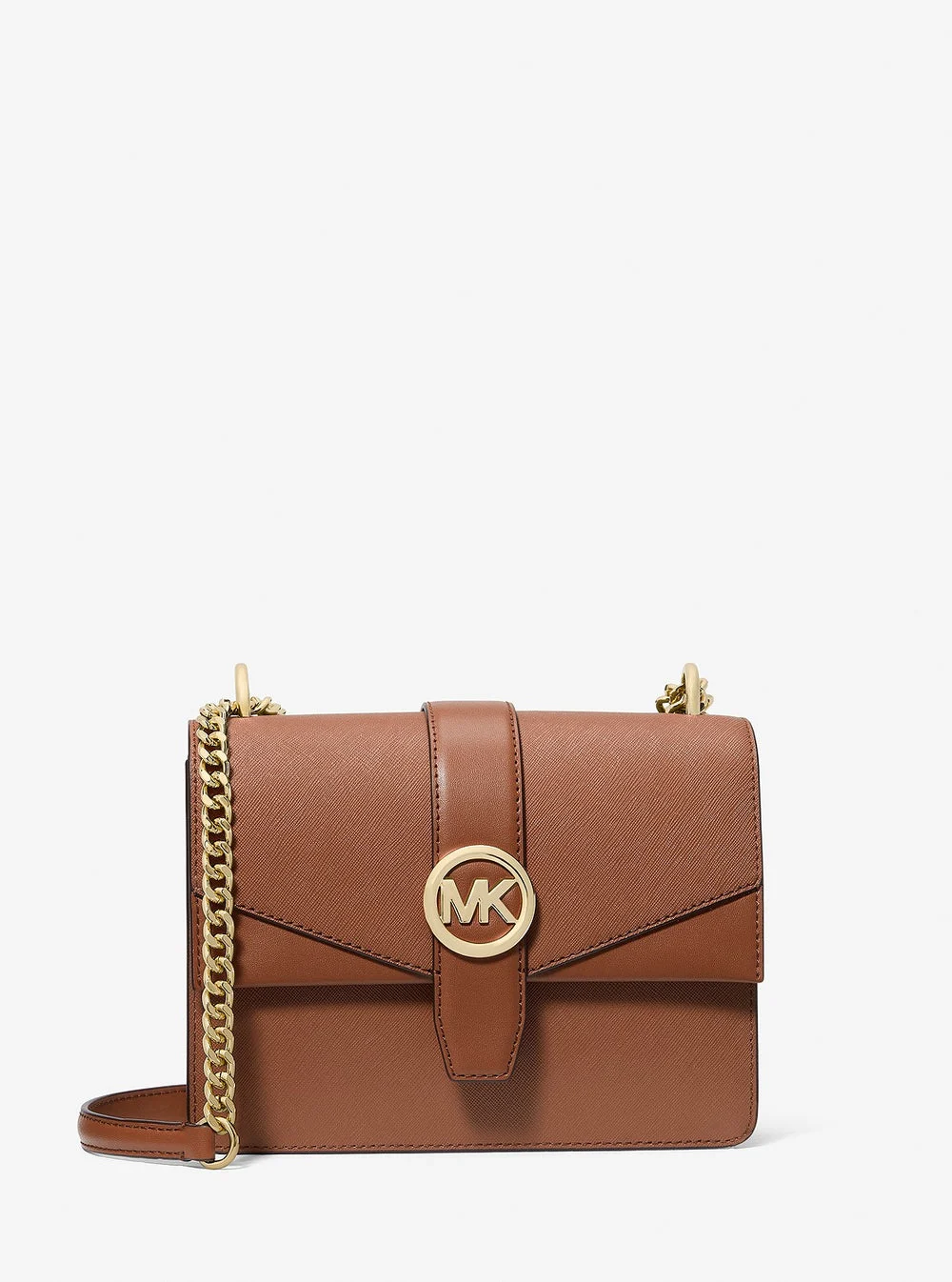 Michael Kors GREENWICH サフィアーノ レザー フラップ クロスボディ スモール