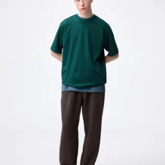 GU パフスウェットキャロットパンツ(丈長め78.0cm)