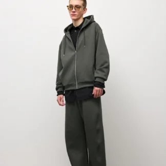 GU スムーススウェット3Dバレルパンツ MN