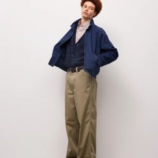 GU チノワイドストレートパンツ CL(丈長め)