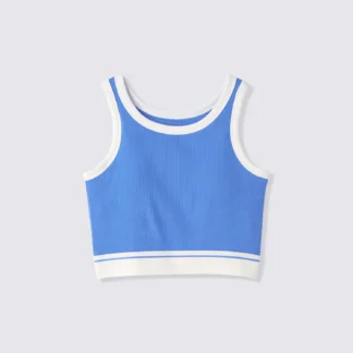 GU GIRLSブラフィールプチリブクロップドタンクトップ(スポーツ)