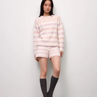 GU フラッフィーニットショートパンツ(ボーダー)CZ