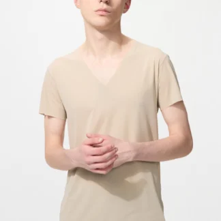 UNIQLO エアリズムデオドラントメッシュVネックT