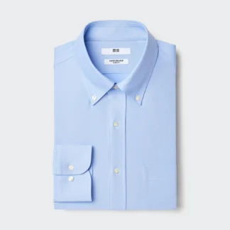 UNIQLO Супер индүүдэх шаардлагагүй сунадаг нарийн цамц (товчилдог захтай)