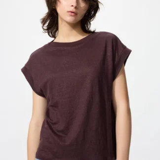 UNIQLO リネンフレンチスリーブリラックスフィットT