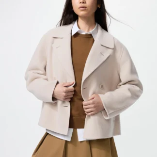 UNIQLO ダブルフェイスショートコートリラックスフィット