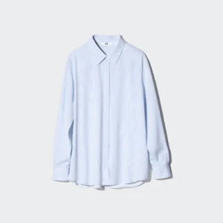 UNIQLO レーヨンブラウス/ストライプ